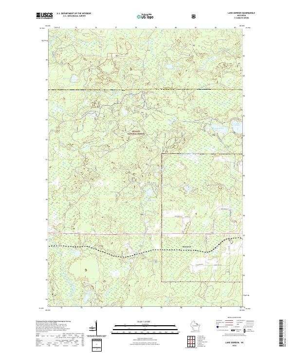 USGS Topographic Map – Lake Gordon