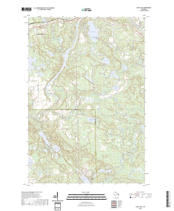 USGS Topographic Map – Lake Julia