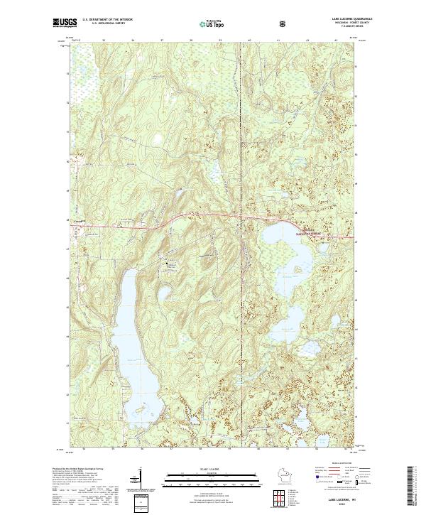 USGS Topographic Map – Lake Lucerne