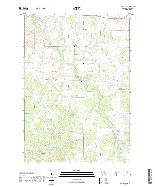 USGS Topographic Map – Lake Manakiki