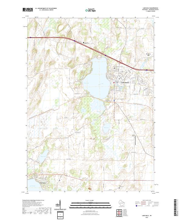 USGS Topographic Map – Lake Mills