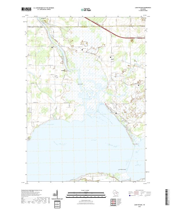 USGS Topographic Map – Lake Poygan