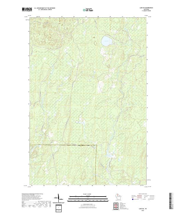 USGS Topographic Map – Lake Six