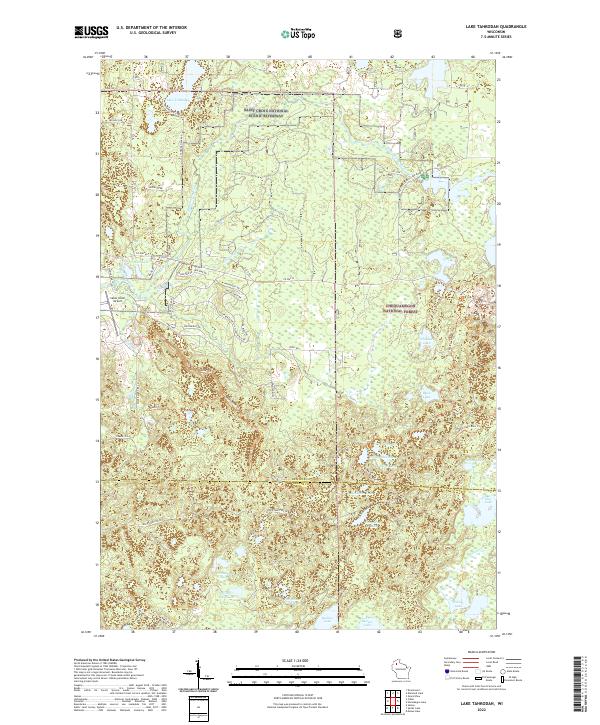 USGS Topographic Map – Lake Tahkodah