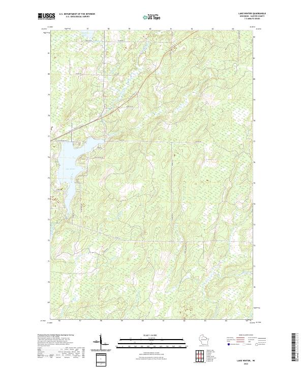 USGS Topographic Map – Lake Winter