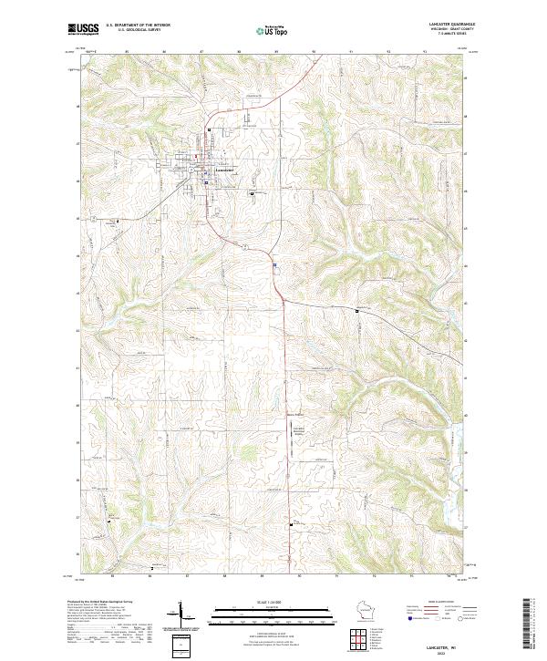USGS Topographic Map – Lancaster