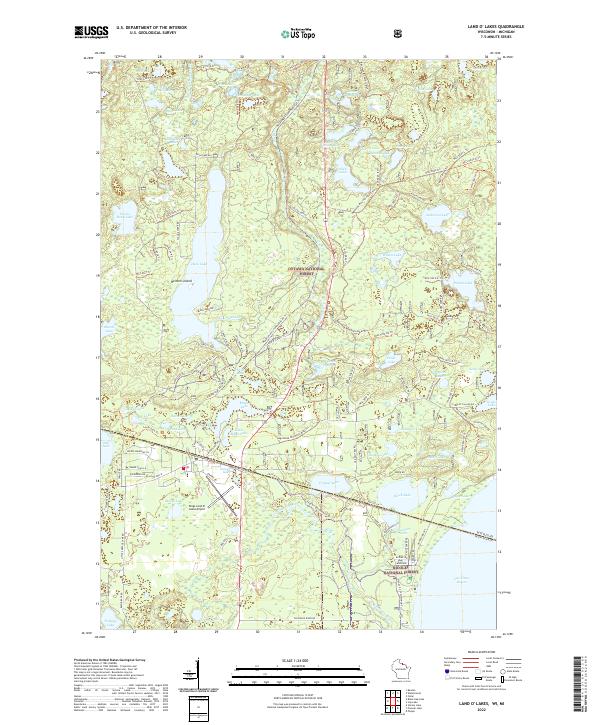 2022 Map of Land O' Lakes, 2022 Print