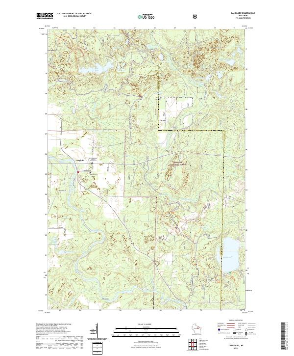 USGS Topographic Map – Langlade