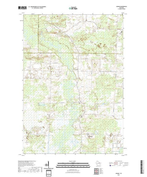USGS Topographic Map – Leeman