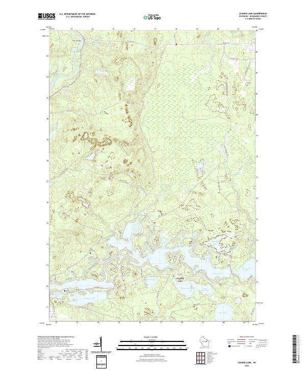 USGS Topographic Map – Legend Lake