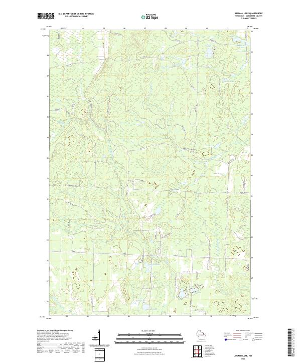 USGS Topographic Map – Lehman Lake