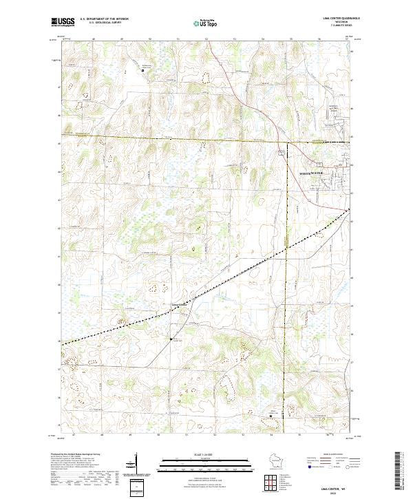 USGS Topographic Map – Lima Center