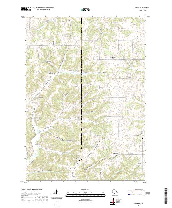 USGS Topographic Map – Lime Ridge