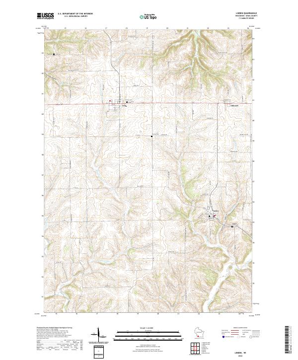 USGS Topographic Map – Linden