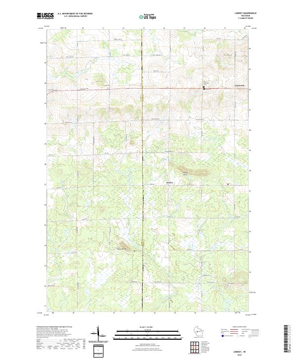 USGS Topographic Map – Lindsey