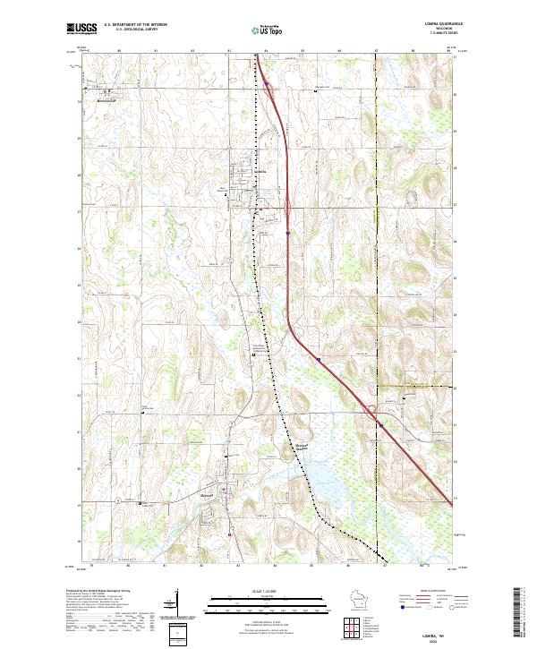 USGS Topographic Map – Lomira