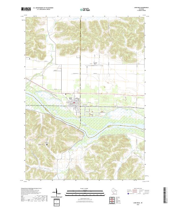 USGS Topographic Map – Lone Rock