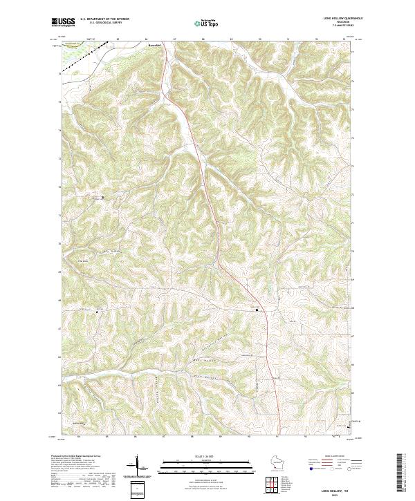 USGS Topographic Map – Long Hollow