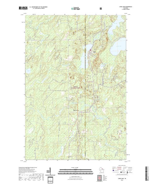 USGS Topographic Map – Long Lake