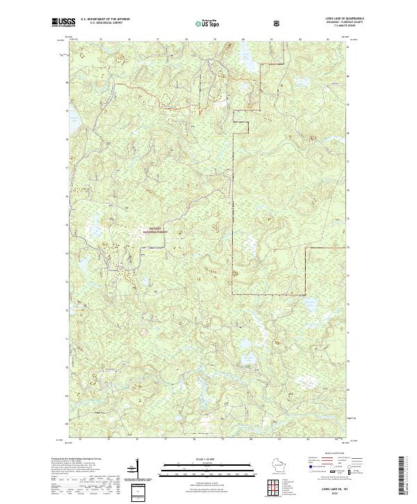 USGS Topographic Map – Long Lake SE
