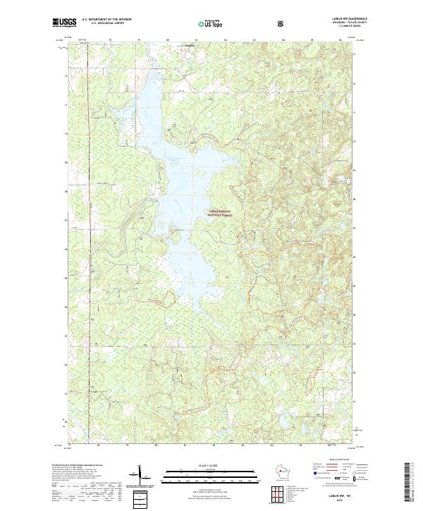 USGS Topographic Map – Lublin NW