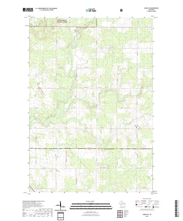 USGS Topographic Map – Lublin SE