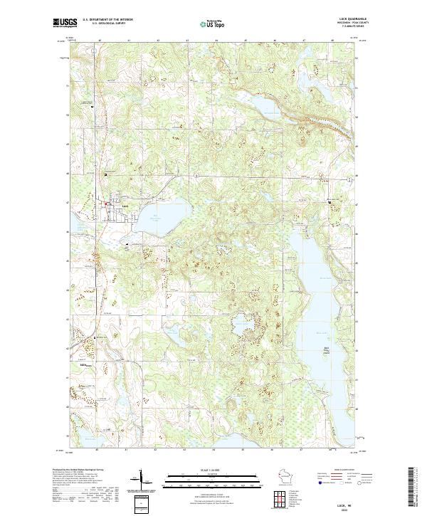 USGS Topographic Map – Luck