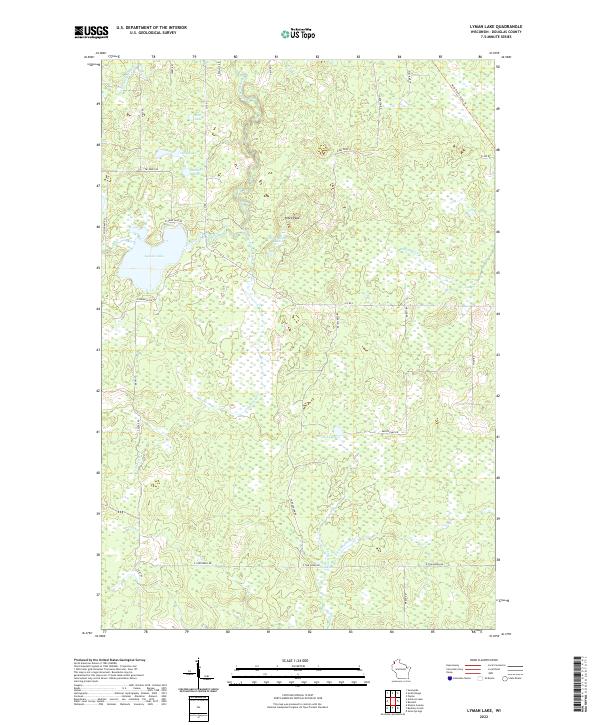 USGS Topographic Map – Lyman Lake