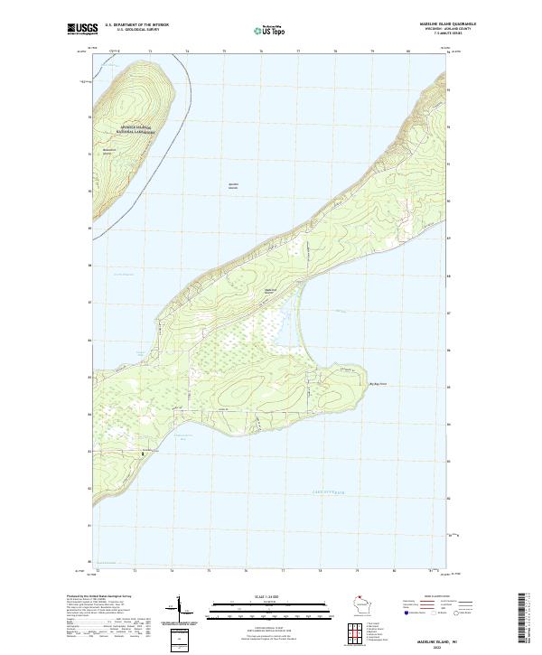 USGS Topographic Map – Madeline Island
