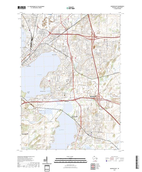 USGS Topographic Map – Madison East
