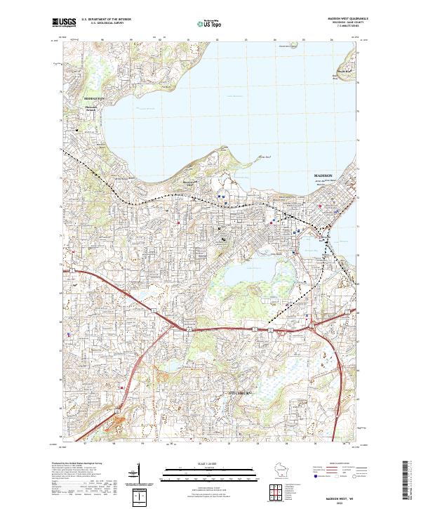 USGS Topographic Map – Madison West