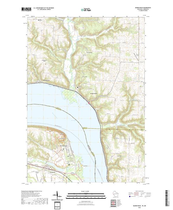 USGS Topographic Map – Maiden Rock