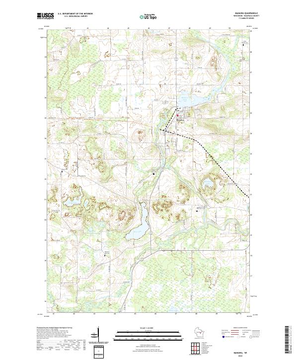 USGS Topographic Map – Manawa