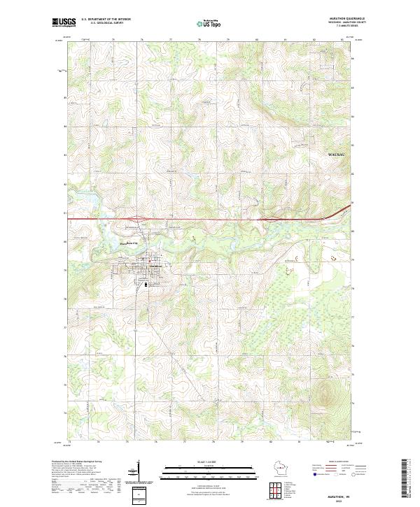 USGS Topographic Map – Marathon