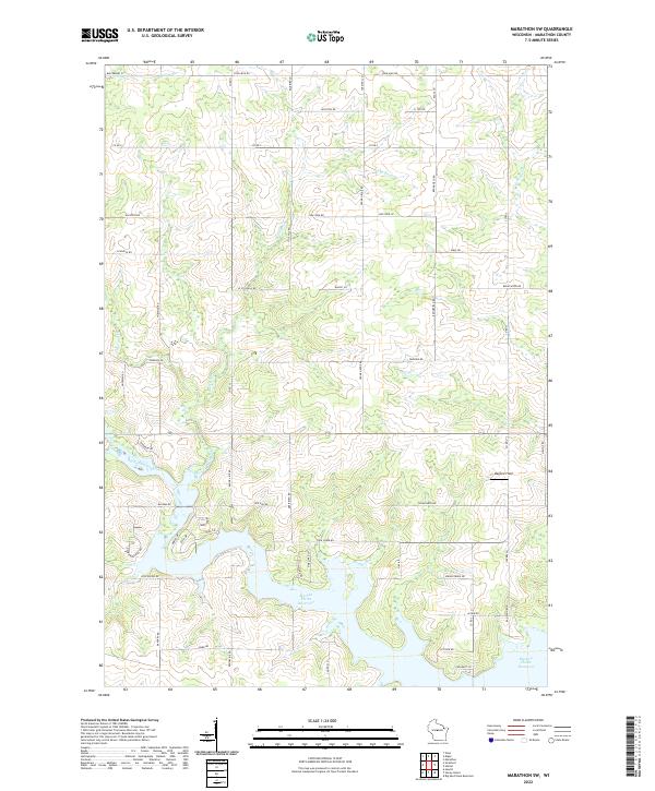 USGS Topographic Map – Marathon SW