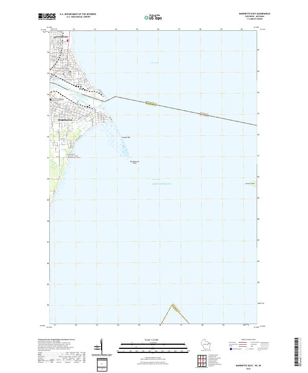 USGS Topographic Map – Marinette East