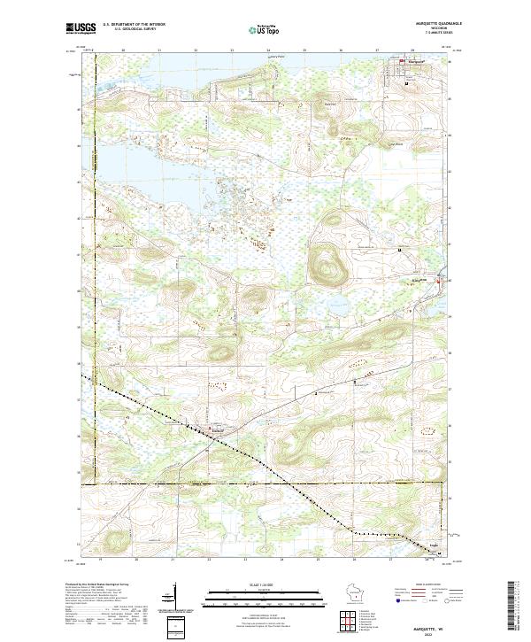 USGS Topographic Map – Marquette