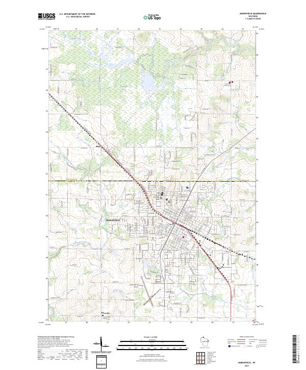 USGS Topographic Map – Marshfield