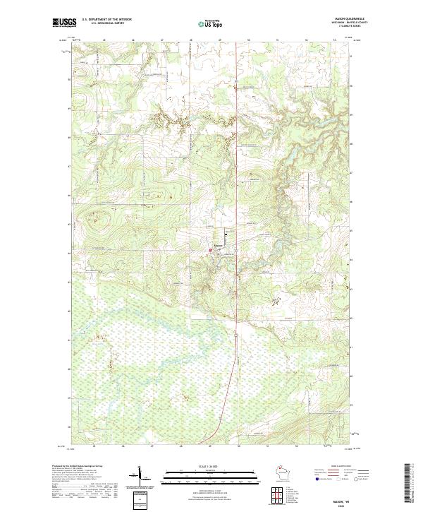 USGS Topographic Map – Mason