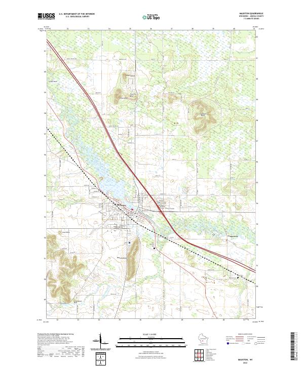 USGS Topographic Map – Mauston