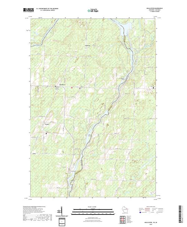 USGS Topographic Map – McAllister