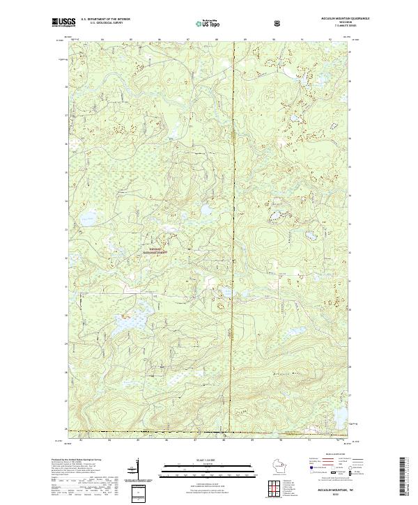 USGS Topographic Map – McCaslin Mountain