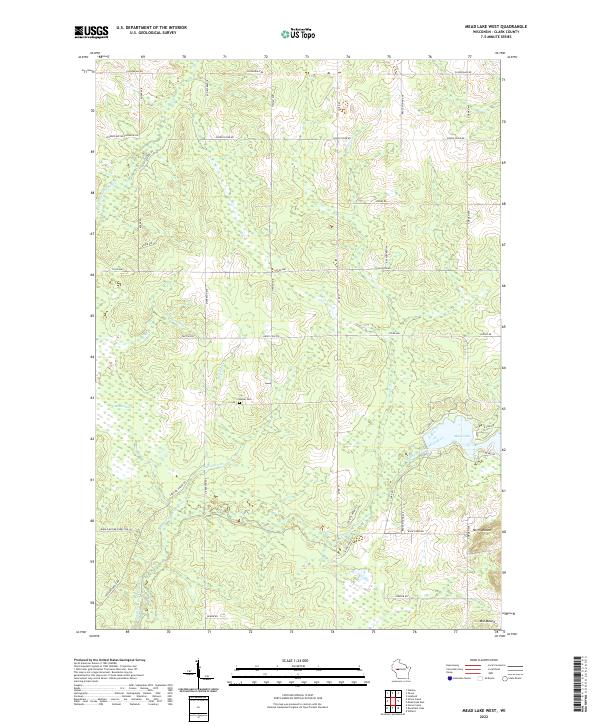 USGS Topographic Map – Mead Lake West