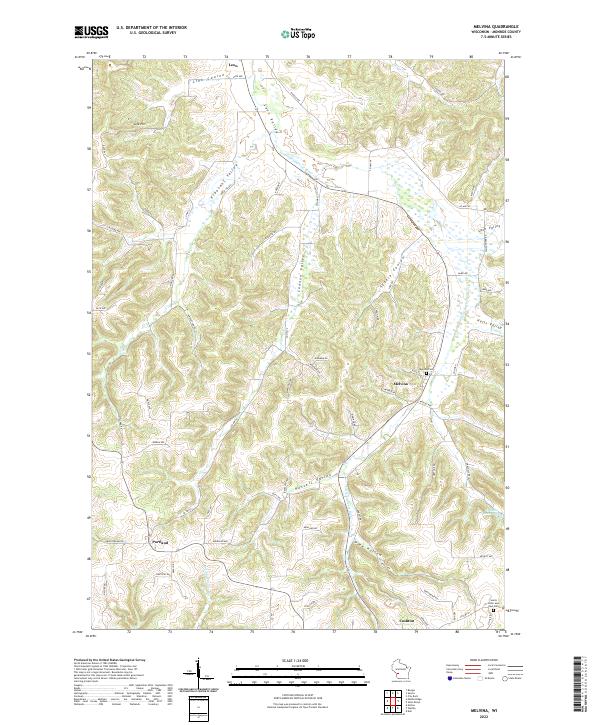 USGS Topographic Map – Melvina