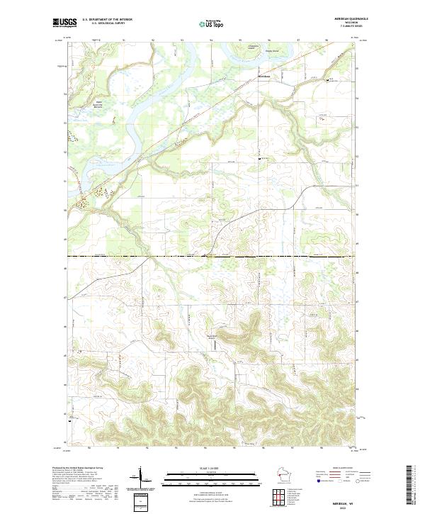 USGS Topographic Map – Meridean