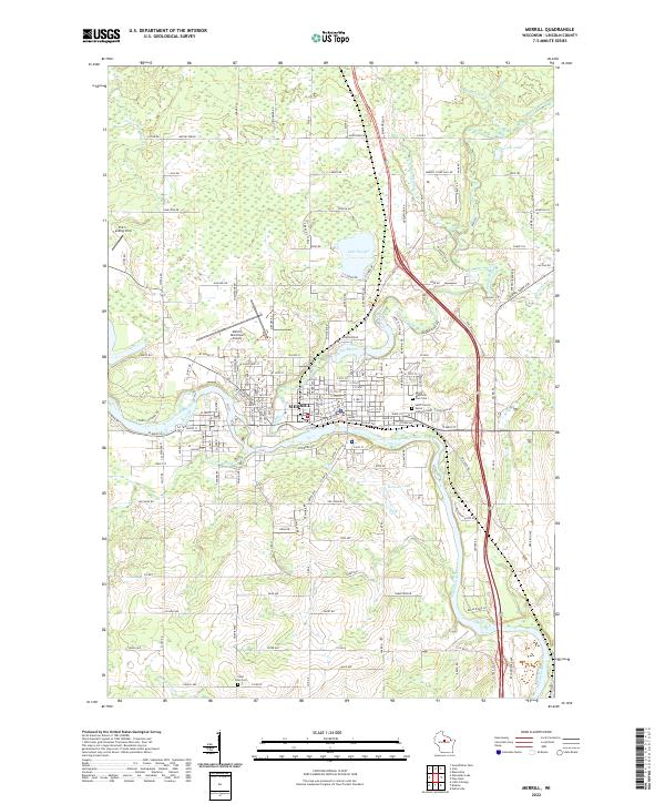 USGS Topographic Map – Merrill