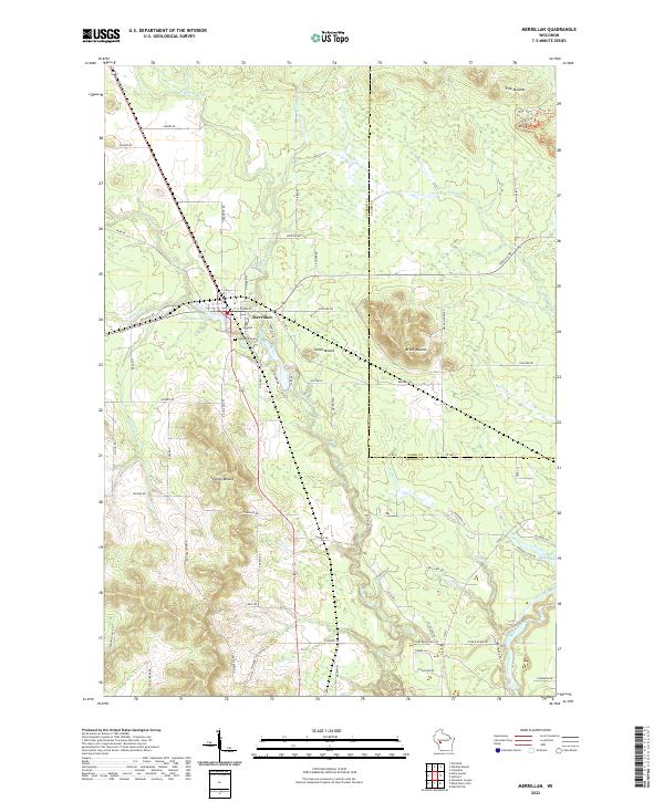 USGS Topographic Map – Merrillan