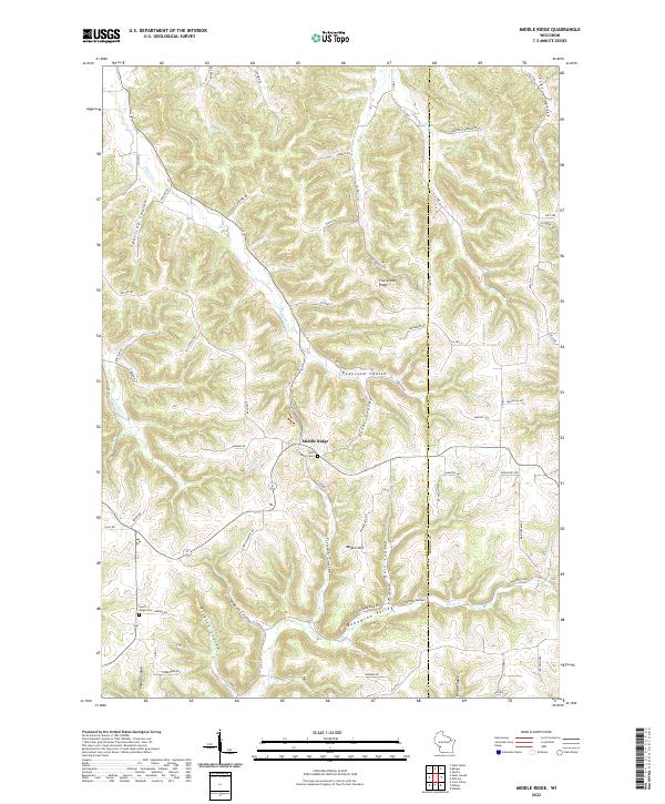 USGS Topographic Map – Middle Ridge