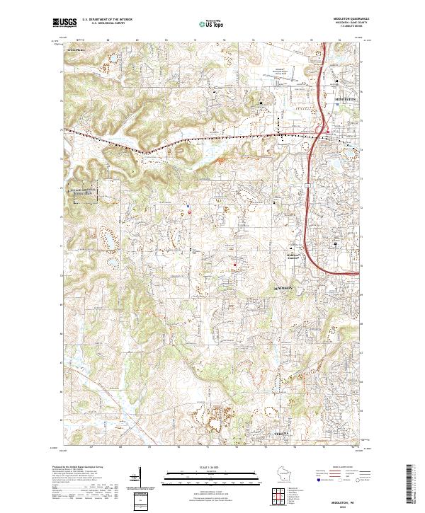 USGS Topographic Map – Middleton