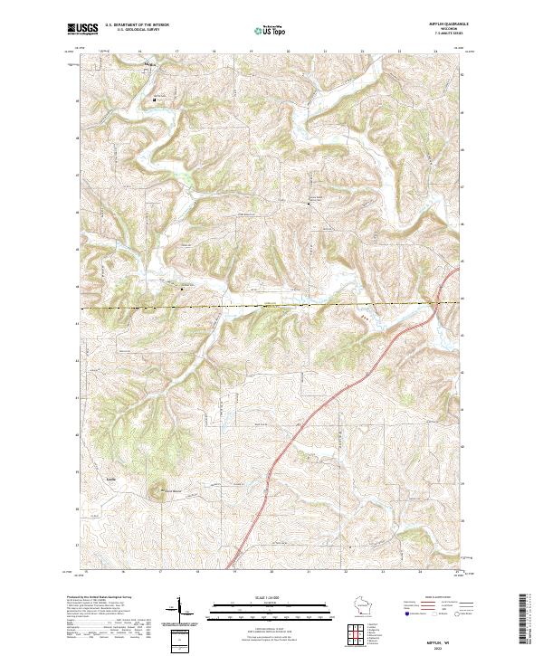 USGS Topographic Map – Mifflin